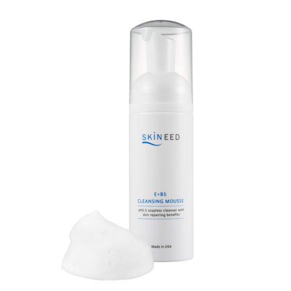 Skineed's E+B5 Cleansing Mousse 150ml with foam